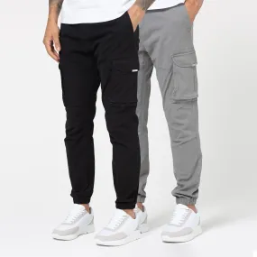 2-Pack Classic Cargo Pants | Black / Grey