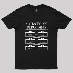 6 Stages Of Debugging Computer Programming T-Shirt