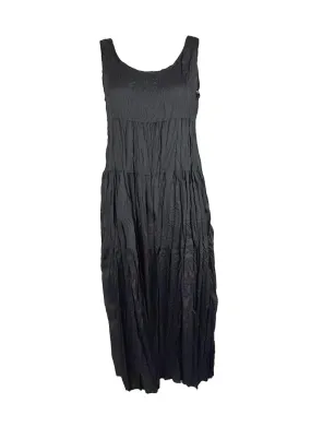 8240007 Loose Sleeveless Dress *Black