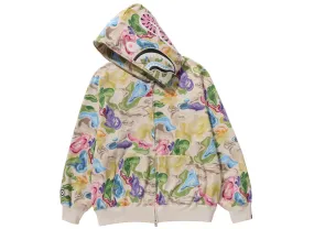 A Bathing Ape Bape Art Camo Shark Hoodie in Multi-Color