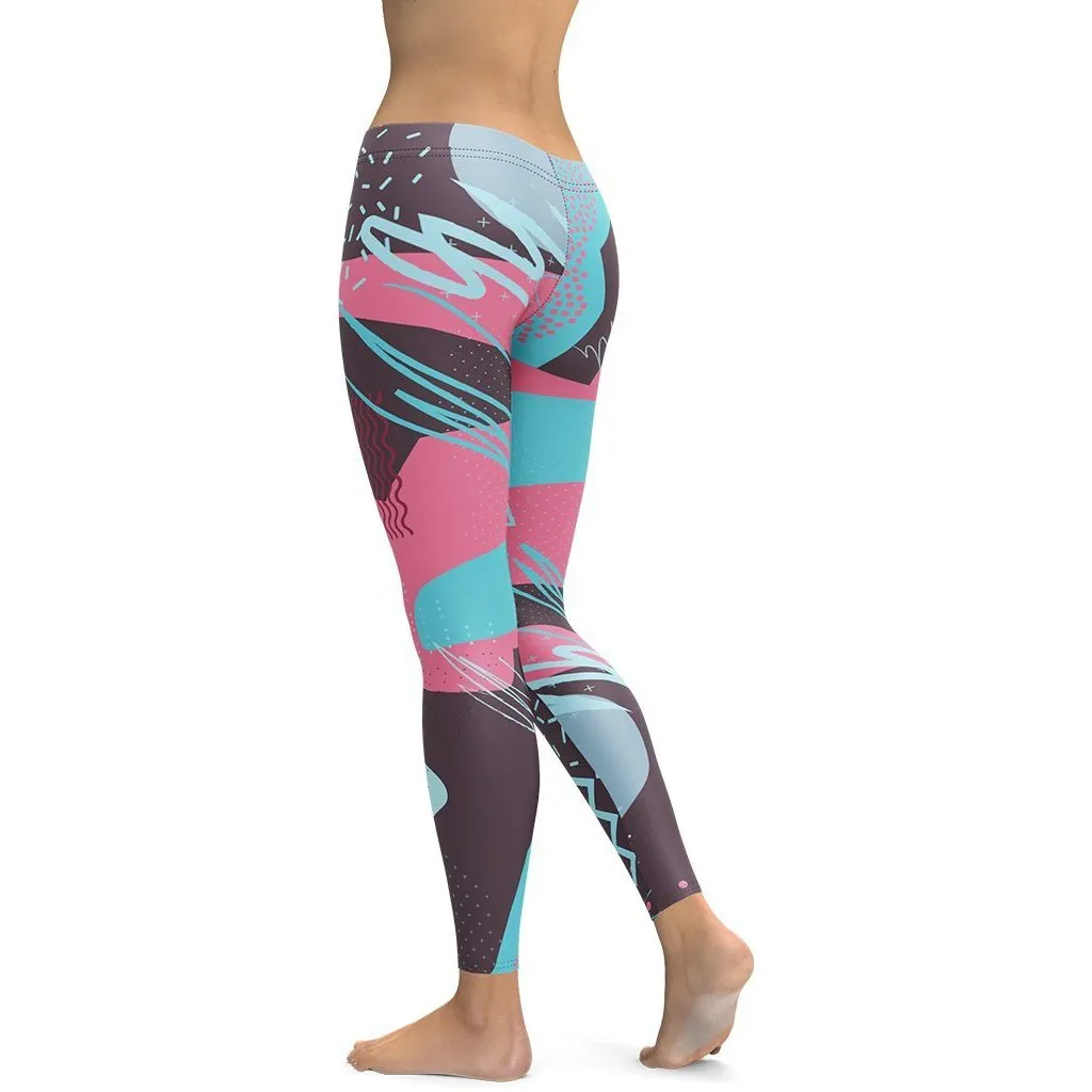 Abstract Print Leggings