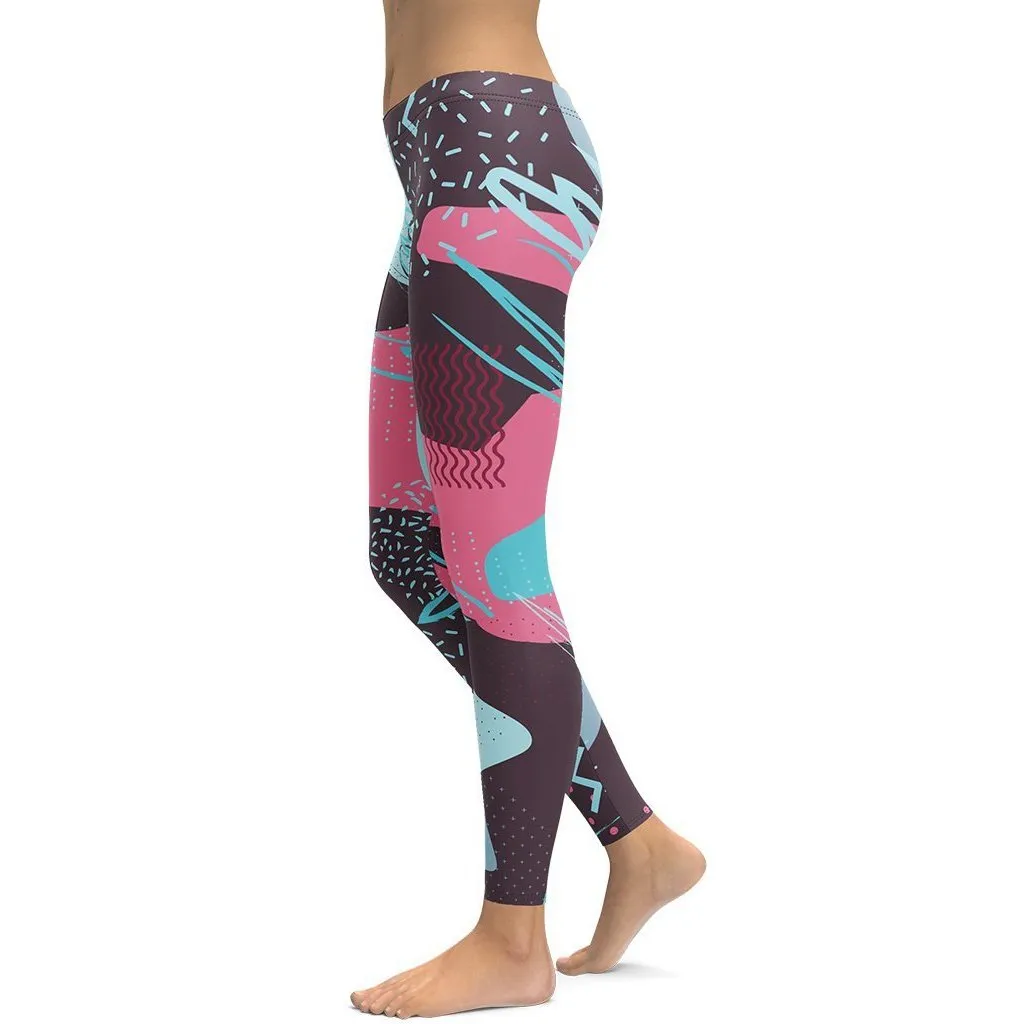 Abstract Print Leggings