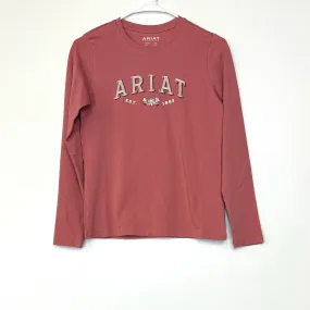 Ariat | Kids L/s Flora T-Shirt | Color: Dusty Rose | Size: L/12 | NWT