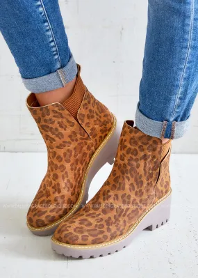 Basic Lug Bootie by Corkys - Leopard - FINAL SALE