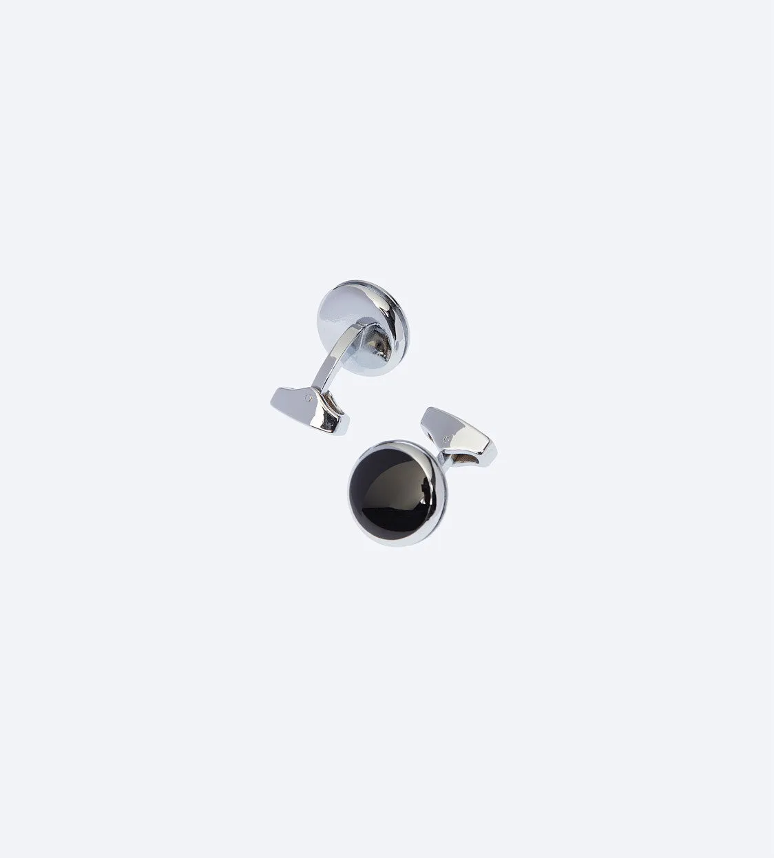 Black Round Cufflink