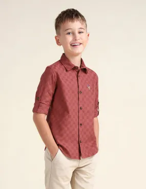 Boys Pure Cotton Regular Fit Shirt