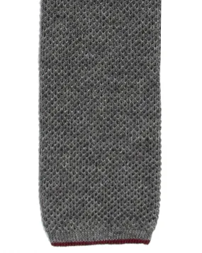 Brunello Cucinelli Square End Knitted Tie Gray - Cotton SALE