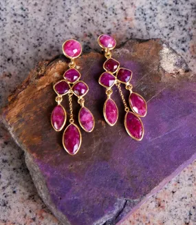 Chandelier Gemstone Earrings