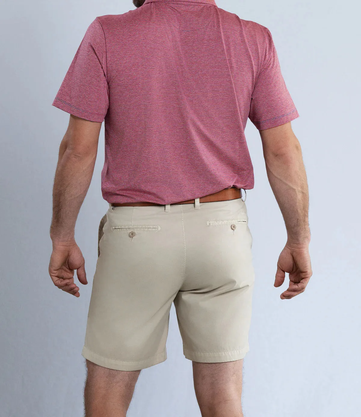 Coastal Cotton Khaki Performance Shorts