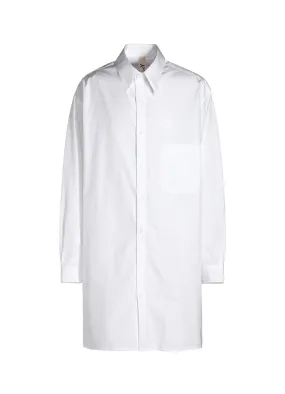 COTTON BROAD CLOTH SPARE COLLAR BIG SHIRT