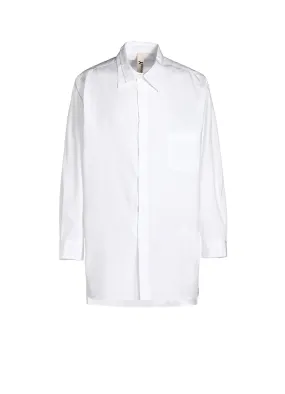 COTTON BROAD CLOTH SPARE COLLAR STANDARD BIG SHIRT