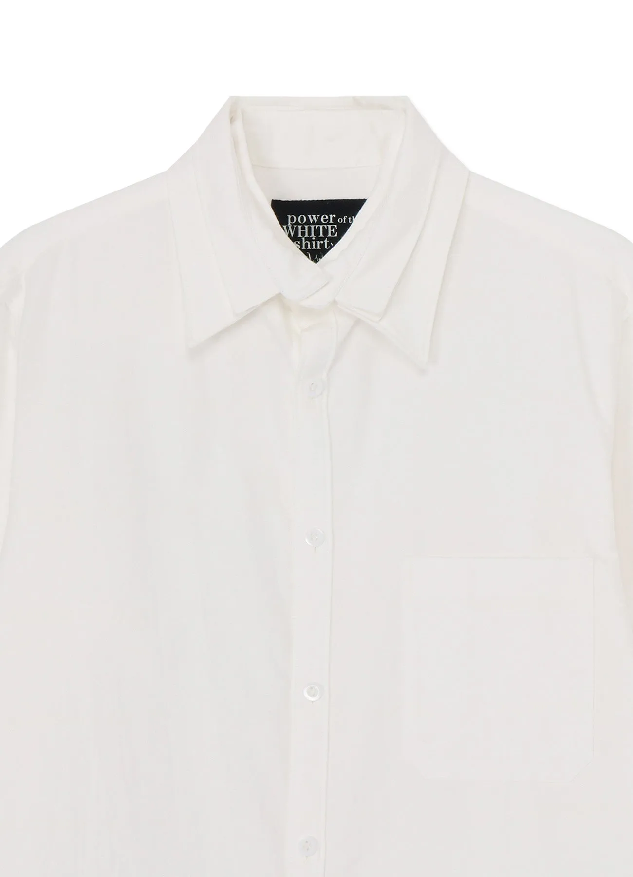 COTTON TWILL DETACHABLE COLLAR SHIRT