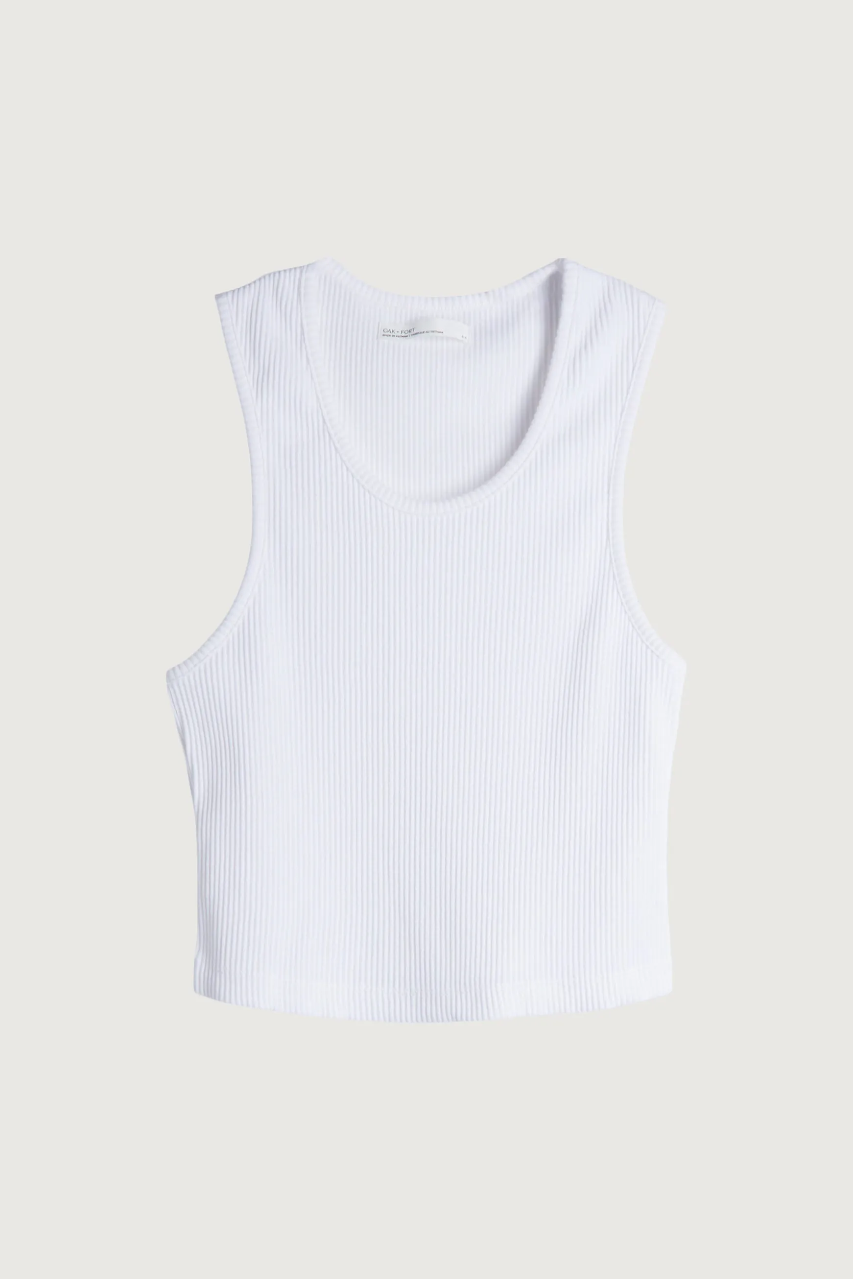 CROPPED RIBBED TANK