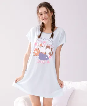 Cute Cat Club Sleep Dress