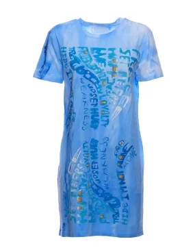 Dress for woman ONELAB Tear 015 Blu