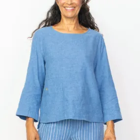 Easy Linen Pocket Pullover - Twilight (Only M, XL   XXL Left)