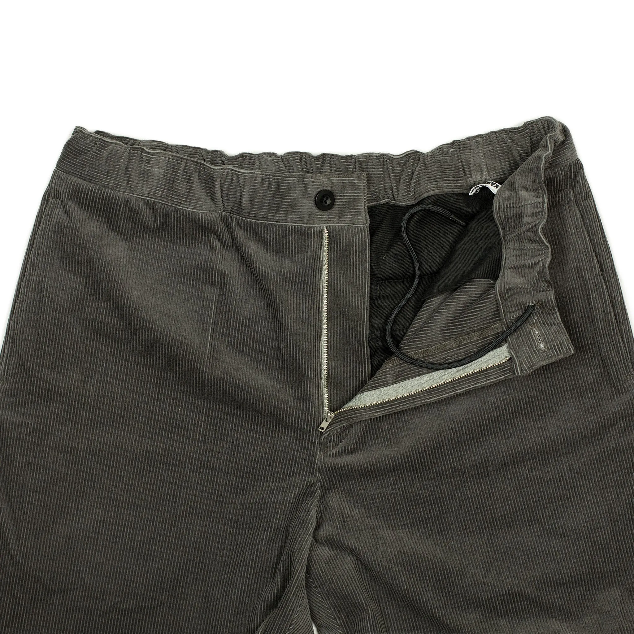 Easy trousers in dusty charcoal cotton corduroy