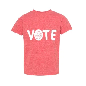 FP kids election "Vote" tee (white/red)