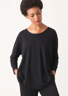 FRANKY OVERSIZED TOP - BLACK