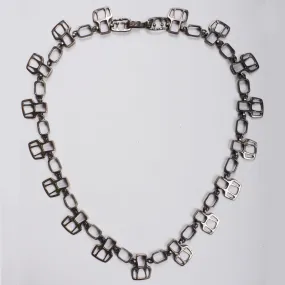 Gilles Guy Vidal Brutalist Belt or Necklace Modernist Abstract Pewter 1960s