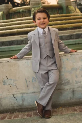 Joey Kids Light Grey Suit 5-Piece Set