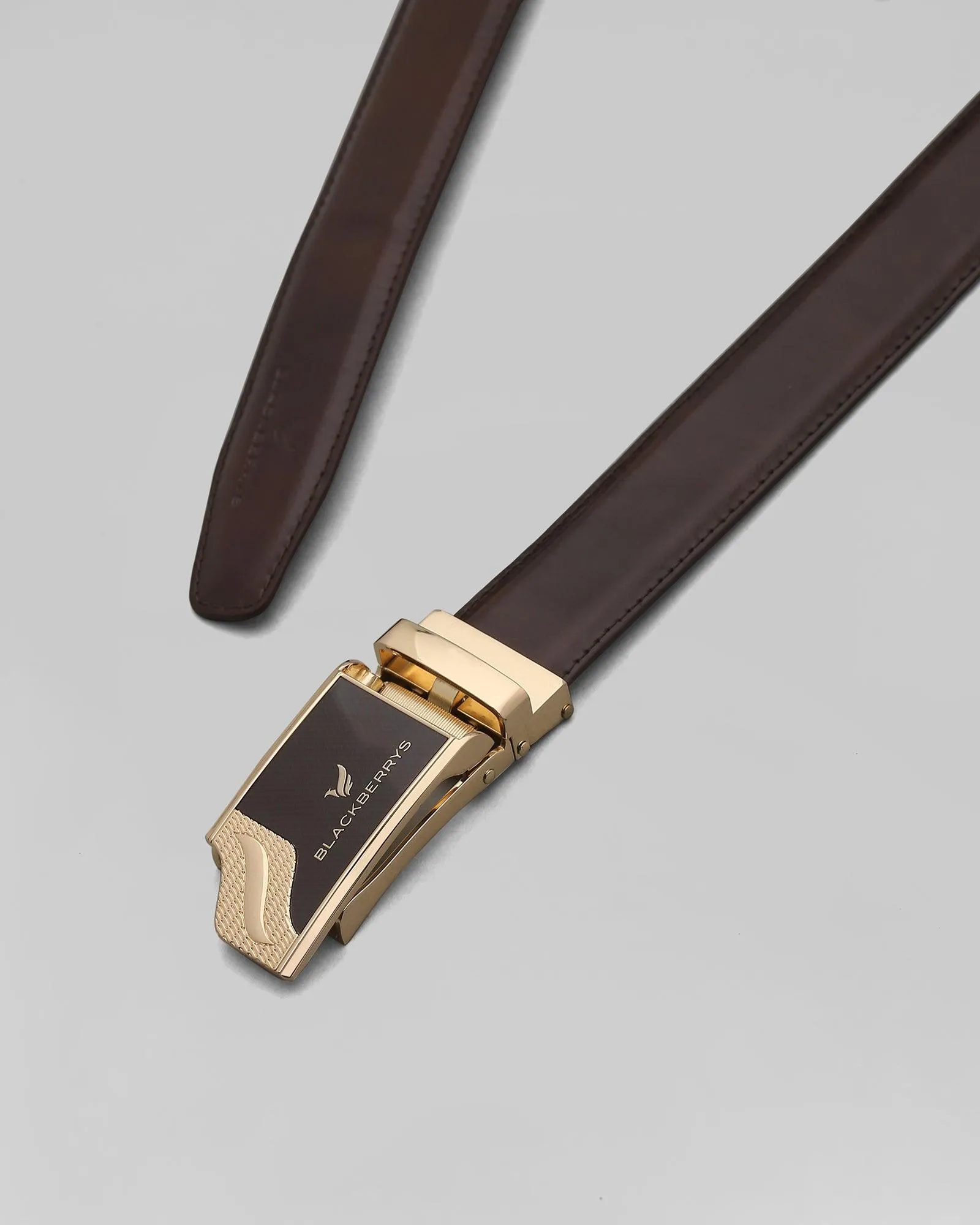 Leather Brown Solid Belt - New Panama