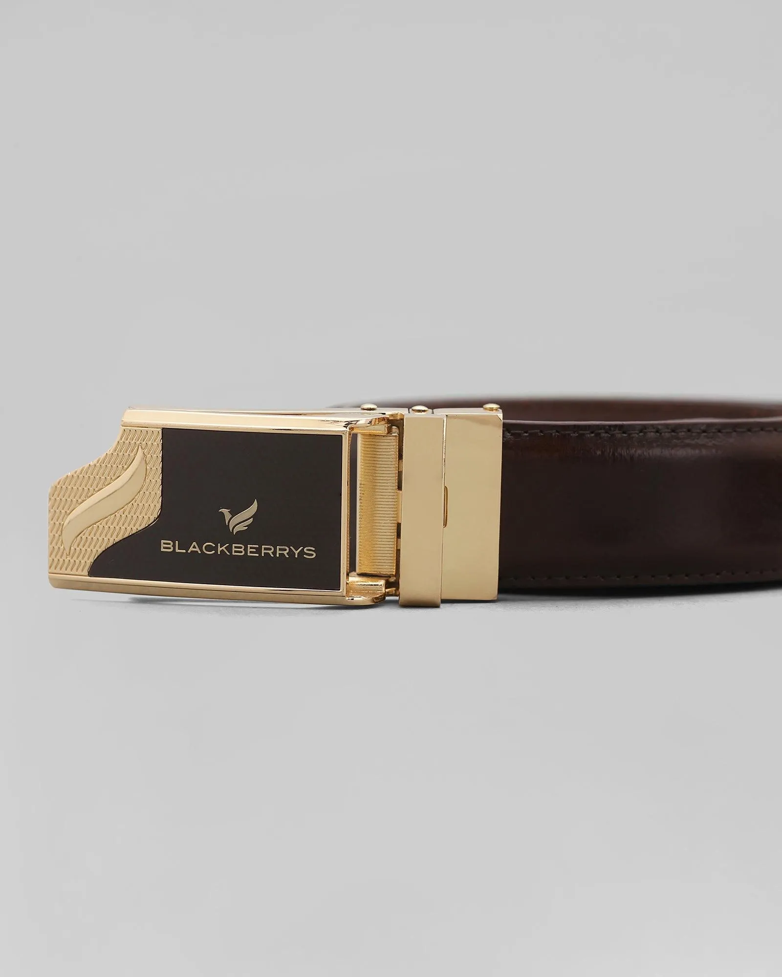 Leather Brown Solid Belt - New Panama