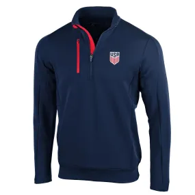 Men's Antigua US MNT Generation 1/4 Zip Navy Pullover