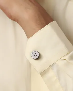 Shirt Button Cover With Alphabetic Initial-H