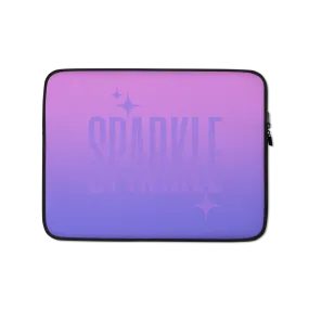 Sparkle Ghost Text Laptop Sleeve