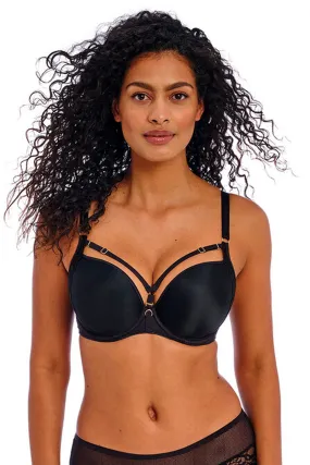 Temptress Moulded Plunge T-shirt Bra Black