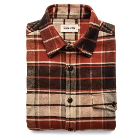 The Crater Shirt in Rust Plaid