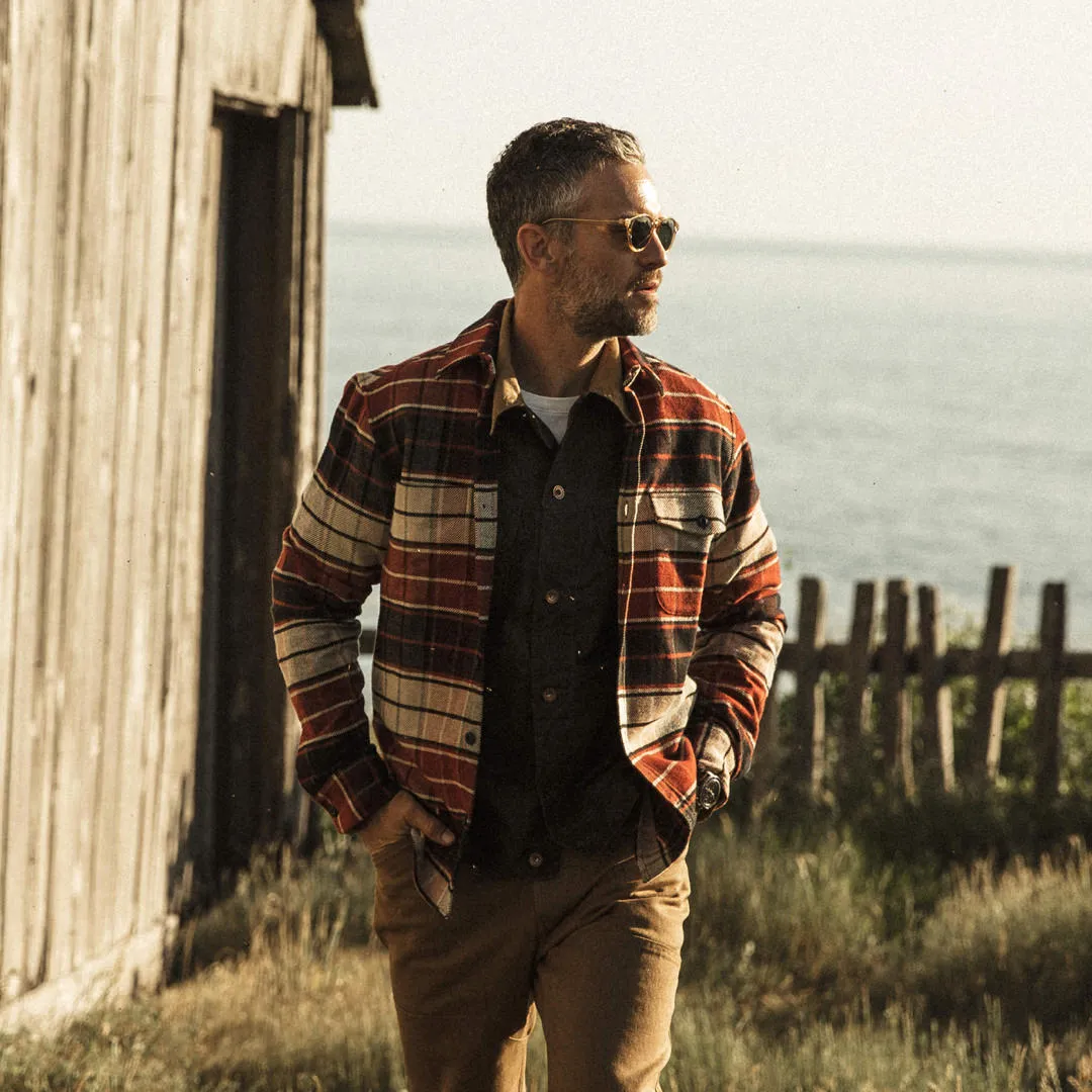 The Crater Shirt in Rust Plaid