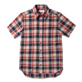 The Short Sleeve California in Red Plaid