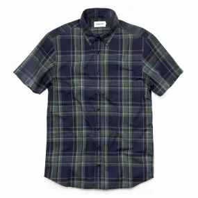 The Short Sleeve Jack in Green Madras