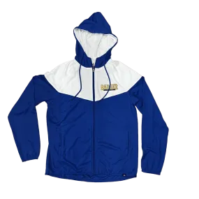 Women's •Badger Sport• Sprint Outer-Core Hooded Jacket wht/blu medium